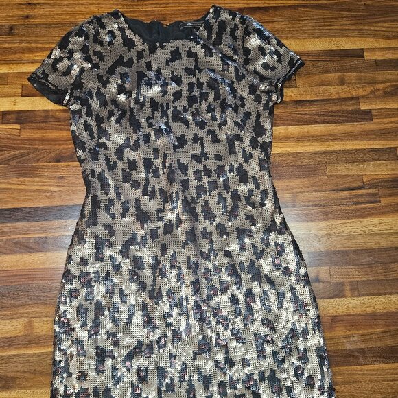 BCBGMAXAZRIA SEQUINS MINI COCKTAIL DRESS XSS - Picture 3 of 5